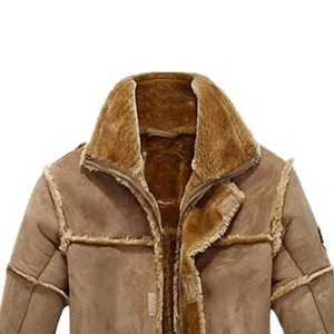 Abrigos de Piel Marrón para Hombre, los Más Vendidos, de Alta Calidad, con Forro de Piel de Oveja, Transpirables, con Capucha, los Abrigos de Piel de Oveja Más Elegantes - Product Image 6