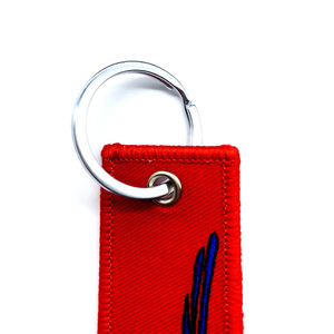 Llavero de Tela con Logotipo Personalizado, Diseño de Llavero con Nombre Bordado, Etiquetas para Llaves - Product Image 3