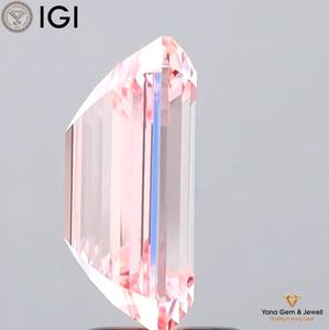 เพชรสีชมพูสดใส ระดับความสะอาด VS1 ผลิตด้วยวิธี CVD รูปทรงมรกต 3.00 กะรัต ได้รับการรับรองจาก IGI สำหรับใช้เป็นจี้ - Product Image 5