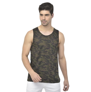 Custom Fitness <b>Men</b> Tank Top Ribbed Polyester Cotton Sleeveless Gym <b>Singlets</b> Comfortable Fit Casual Tank Top - Product Image 1