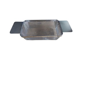 Panier de nettoyage pour bijoux rectangulaire en acier inoxydable avec poignées latérales - Product Image 2