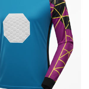 Camiseta de Portero de Fútbol Personalizable para Hombre, 100% Poliéster, Impresión por Sublimación, Transpirable, Manga Larga, Secado Rápido, OEM - Product Image 6