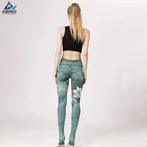 Leggings de sport pour femmes de qualité supérieure, taille haute, imprimés rayés, pour la gym, l'entraînement, la course à pied, pantalons de sublimation - Product Image 5