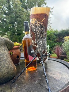 Cuerno para Beber, Regalo de Navidad, Cuerno Vikingo Tallado, Imitación Antigua, Jarra para Cerveza, Vino, Sidra, Cerveza Alemana, para Fiestas en el Jardín, Días Festivos, Personalizado - Product Image 3