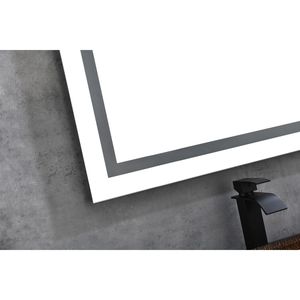 Specchio da Bagno a LED da Parete 72 x 36 Pollici con Illuminazione Frontale e Posteriore, Antiappannamento, Memoria, 3 Colori, Dimmerazione Continua - Product Image 5