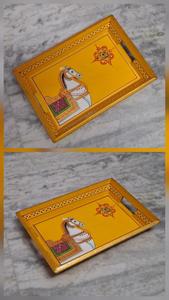 Colorful Handmade Eco-Friendly Contemporary <b>Wooden</b> Trays for Bedroom Apartment School Use - Product Image 4