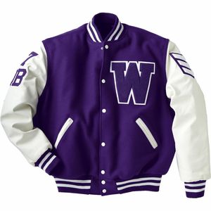 Chaqueta Varsity Personalizada con Parches Bordados, Logos de Chenille, 100% Lana, Invierno, Ecológica, Unisex, Hecha a Medida - Product Image 1