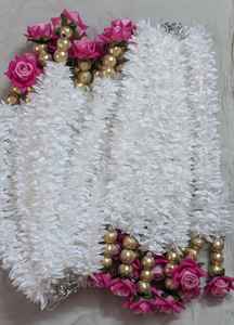 Guirlande décorative de marguerites artificielles avec pompons, style Art Déco, pour anniversaire, mariage, Mandap, scène, fête, festival, événement, maison, Diwali - Product Image 2