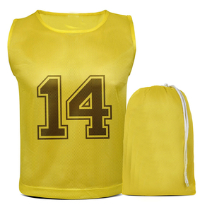 Chaleco de Entrenamiento de Fútbol Unisex para Adultos, 100% Poliéster, Tejido de Malla Transpirable, Protección UV, Secado Rápido, Personalizable con Nombre de Equipo, Logotipo y Posición - Product Image 2