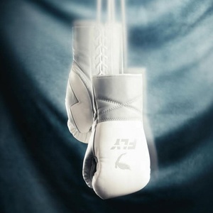 Guantes de Boxeo de Piel Genuina FLY Rojos Personalizados con Bordado, para Sparring, Kickboxing, Entrenamiento, Fairtex, Transpirables, Antideslizantes - Product Image 5