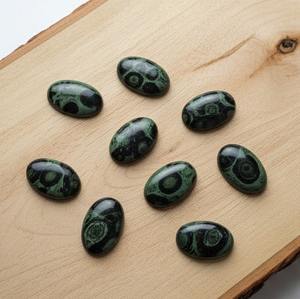 Joyería GRV al por Mayor, Cabujón de Jaspe Kambaba, Piedra Mineral Verde Natural Hecha a Mano, Formas Ovaladas y de Pera, Certificada por Terceros, Personalizada - Product Image 3
