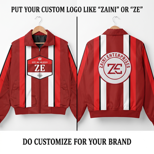 Premium Polyester <b>Windbreaker</b> Jacket 120 GSM Red White <b>Black</b> Full Zip Waterproof Breathable Winter <b>Men's</b> High Street Style - Product Image 1