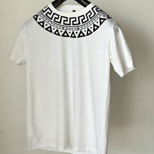 T-shirts décontractés pour hommes en polyester/coton tricoté, col en V, coupe ample, écologiques, style streetwear, manches courtes - Product Image 6