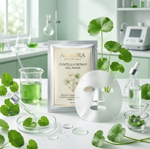 Mascarilla Facial con Exosomas y Centella Asiática, Etiqueta con Logotipo Personalizado, Marca Privada OEM, MOQ 1000 - Product Image 1