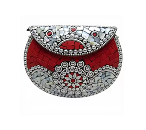 Elegante Bolso Bandolera Bohemio Hecho a Mano en India, Bolso de Lujo de Estilo Clásico con Cierre Abierto, Impermeable, con Estampado de Caramelos, para Viaje - Product Image 1
