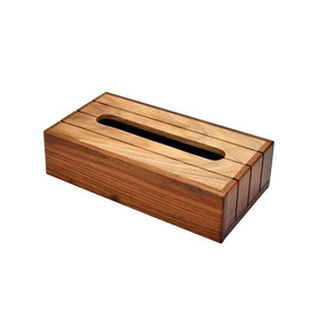 Boîte à mouchoirs en bois écologique moderne, faite à la main, design personnalisable, couleur et forme sur mesure pour le bureau - Product Image 1
