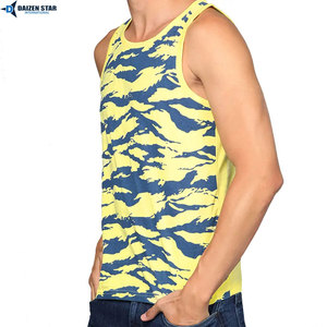 OEM Custom Logo Breathable Knitted Cotton Tank Tops Men Sleeveless Quick Dry Eco-Friendly Sportswear Wholesale - Product Image 2