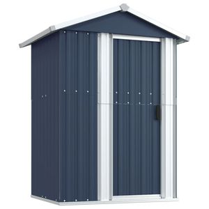 Caseta de Jardín Mediana de Acero Galvanizado Color Antracita para Almacenamiento - Product Image 2