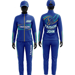 Women <b>Cricket</b> Tracksuit Premium 220 GSM Polyester Interlock Brown <b>White</b> Piping Panel Design Custom Logo Print Embroidery - Product Image 2