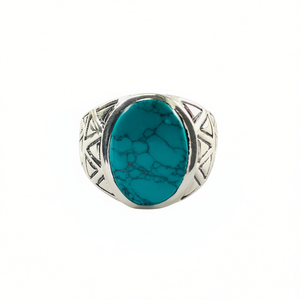Designer <b>Turquoise</b> Mens Fashion <b>Ring</b> 6.9 Grams - Product Image 2