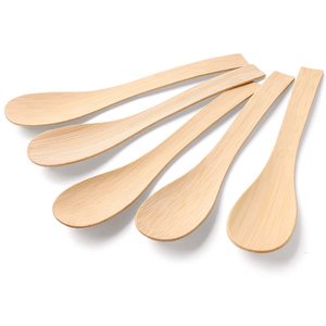 Cuillère en bambou durable, style classique, écologique, antidérapante, outil de cuisine vietnamien pour servir la soupe, le riz, la salade, remuer les aliments - Product Image 5
