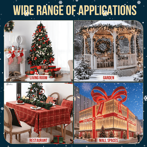 Luces LED de fuegos artificiales de 8.3 pies con soporte, 180 luces RGB, decoraciones navideñas controladas por aplicación, luces festivas, decoraciones de Navidad - Product Image 2