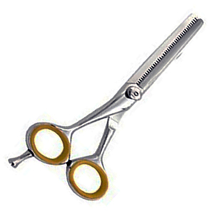 Ciseaux professionnels à effiler les cheveux en acier inoxydable, à lame droite et affûtée, à manche court, pour droitiers, pour usage en salon - Product Image 4