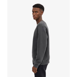 Sweat-shirt unisexe à col rond et manches longues, confortable, basique, pour l'automne et l'hiver, teinture pigmentée - Product Image 2