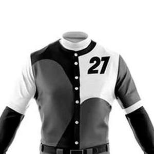 Uniforme de béisbol transpirable de alta calidad hecho a medida, conjunto de ropa deportiva de talla grande, técnicas impresas, equipo de béisbol auténtico - Product Image 5
