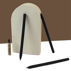 Stylos à graines écologiques - Corps en papier recyclé durable, pointe de 0,35 mm, encre noire, stylo à bille avec capuchon en graines, papeterie zéro déchet, cadeau - Product Image 1