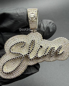 Collar con Colgante de Nombre Personalizado para Hombre, Colgante de Letra Personalizada Estilo Hip Hop, Colgante de Diamante Moissanita, Colgante de Nombre Personalizado para Ropa Urbana, Regalo - Product Image 1