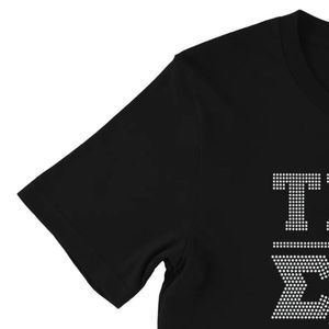 Camiseta Unisex Sigma Gamma Rho con Pedrería, Camiseta Gráfica de Manga Corta, Top Informal de Algodón, Ropa de Calle Brillante, Moda Sorority - Product Image 5