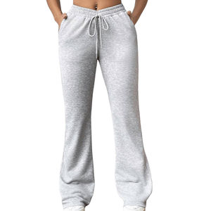 Pantalones Acampanados de Diseño Novedoso 2026 para Hombre, Transpirables y Ligeros, Novedad, Pantalones de Algodón de Corte Holgado para Mujer, Diseño con Logotipo Personalizado - Product Image 3