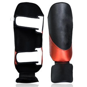 Espinilleras de Cuero para Boxeo, BJJ, MMA, Muay Thai, Entrenamiento, Protección para Piernas y Tobillos, para Calentamiento y Ejercicio - Product Image 4