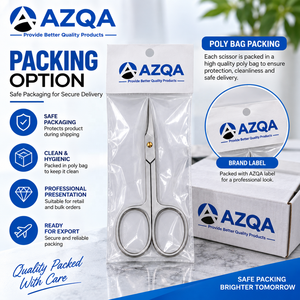 Tijeras para cutículas y uñas de acero inoxidable de alta calidad con cuchillas curvas afiladas, herramienta profesional para el cuidado de las uñas. - Product Image 6