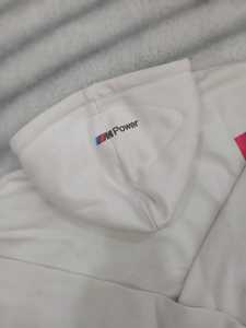 Sudadera con Capucha M Power para Hombre, Blanca, de Algodón, Informal, con Logotipo Estampado en la Parte Delantera, Corte Regular, Estilo Urbano para Otoño - Product Image 2