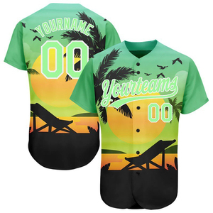 Maillot de baseball américain personnalisé de qualité supérieure avec votre nom, numéro, logo, patch brodé, style d'équipe, sublimation, taille plus, style urbain - Product Image 2