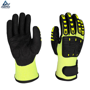2026 Hand Made Newest Product Ergonomic Design With Enhanced Grip And Durable Neon Flex Industrial Safety TPR <b>Gloves</b> - Product Image 1