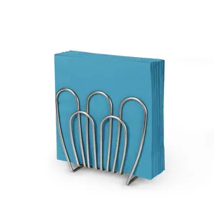 Porte-serviettes en fer fait main, style minimaliste scandinave, organiseur de serviettes de qualité supérieure, support de table moderne pour salle à manger, cuisine, restaurant - Product Image 3