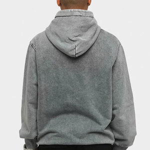 Sweats à capuche de qualité supérieure, effet délavé, en coton mélangé doux et confortable, design idéal pour les looks décontractés et streetwear. - Product Image 2