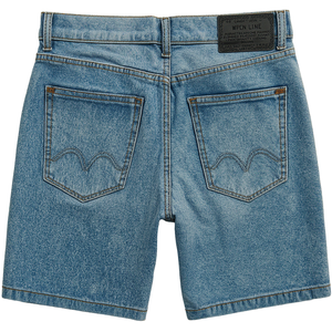 Pantalones Cortos de Mezclilla Vintage para Hombre, Resistentes al Viento, Hasta la Rodilla, con Cierre de Botones - Product Image 4