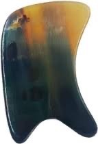 Herramienta de Masaje Facial Ovalada Ecológica de Cuerno de Búfalo de ILAHI, Gua Sha Pulido de Uttar Pradesh para Lifting, Modelo ICOHFM-12303 - Product Image 3