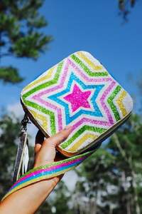 Bolso bandolera de cuentas con borlas y cremallera, personalizado con nombre, para mujer, ideal para viajes - Product Image 2