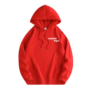 Sweat-shirt à capuche vert pour homme avec logo personnalisé, coupe oversize, décontracté, respirant, en coton tricoté, idéal pour l'automne - Product Image 2