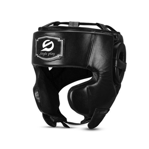 Protector de Cabeza de Boxeo de Cuero Ecológico Transpirable de Alta Calidad Hecho a Medida - Protector de Cabeza de Boxeo Ligero para Entrenamiento - Product Image 2