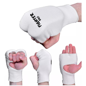 Elasticated Boxing Karate Mitts Hand Pads EVA <b>Padding</b> Cotton Martial Arts Custom Size Design Gym Sparring Training Gear - Product Image 2
