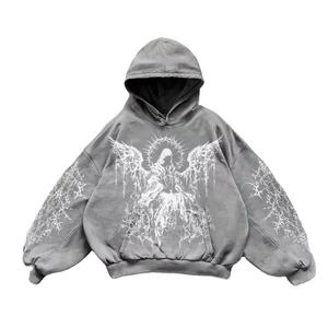 Sweat à capuche pour homme, coupe classique, 100% coton molletonné, design hivernal respirant et écologique - Marque internationale GUJ - Product Image 1
