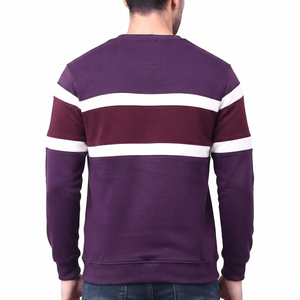 เสื้อฮู้ดซิปสีแดงเลือดหมูตัดขาว ทรงโอเวอร์ไซส์ แขนยาว ผ้าฝ้าย 100% ระบายอากาศได้ดี สไตล์สตรีทแวร์  แบบยูนิเซ็กซ์  รับสั่งทำ - Product Image 2