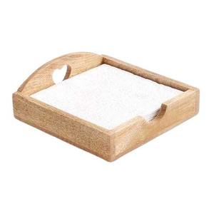 Apple Shape New Wooden Napkin Holder Tissue Dispenser For Home Hotel Wedding <b>Table</b> Top Use Decorative Wooden Napkin Holder - Product Image 4
