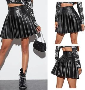 Minifalda de Cuero para Mujer, Cuero PU Suave, Cintura Alta, Ajustada al Cuerpo, Personalización de Marca, Etiqueta Privada, Proveedor OEM ODM - Product Image 3